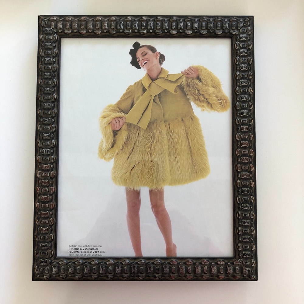 Roma Mouldings taupe and silver tone 8 x 10 frame - NEW